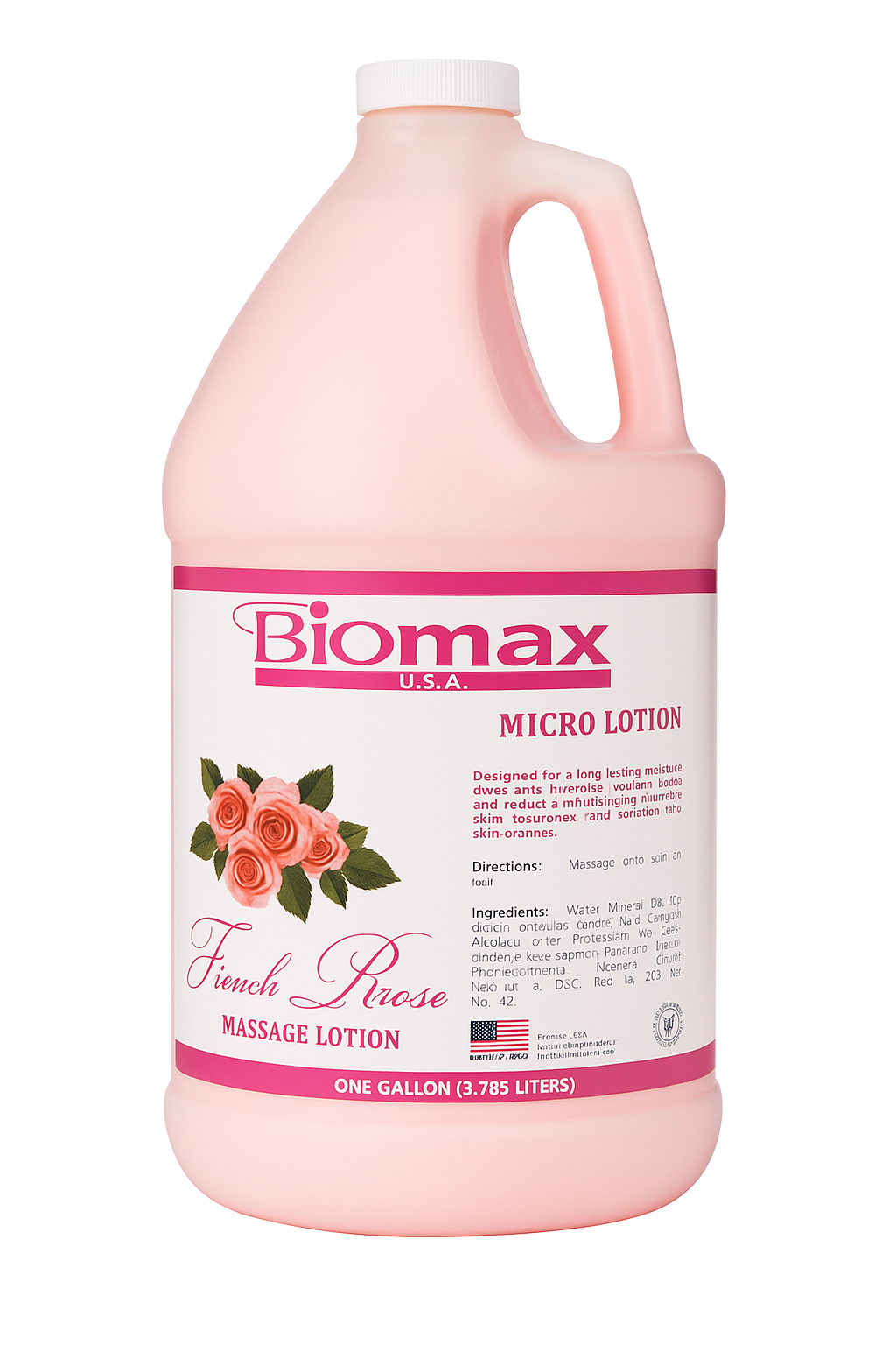 Biomax - Micro Massage Lotion - French Rose (1 Gallon | 1 Case