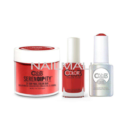 Color Club Trio - Gel, Lacquer, & Dip Combo - Cadillac Red nailmall