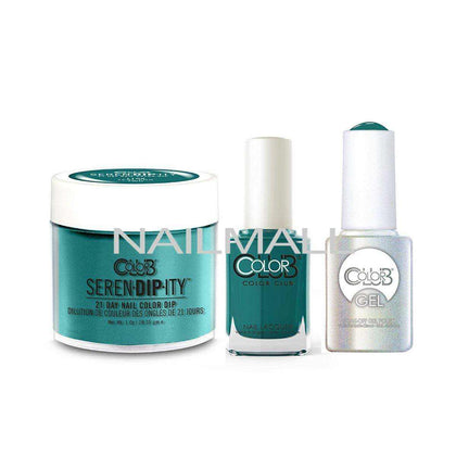 Color Club Trio - Gel, Lacquer, & Dip Combo - Teal For Two nailmall