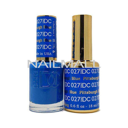 DND DC - Matching Gel and Nail Lacquer - DC27 Pittsburgh Blue nailmall