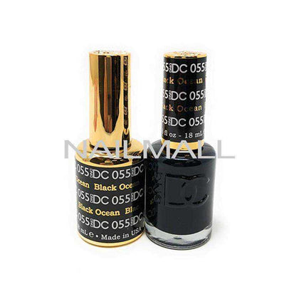 DND DC - Matching Gel and Nail Lacquer - DC55 Black Ocean nailmall