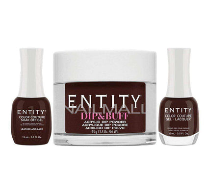 Entity Trio - Gel, Lacquer, & Dip Combo - LEATHER AND LACE - 5301748 nailmall