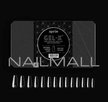 Gel-X Natural Coffin Long 2.0 Box of Tips 14 sizes nailmall