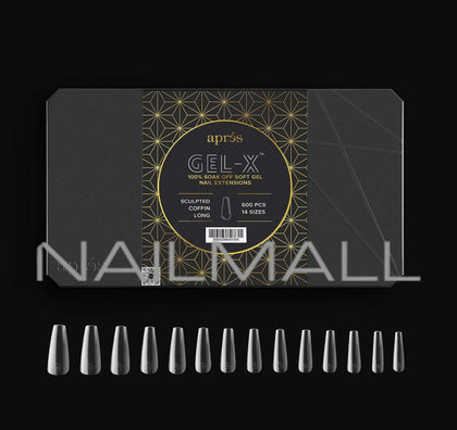 Gel-X Sculpted Coffin Long 2.0 Box of Tips 14 sizes nailmall