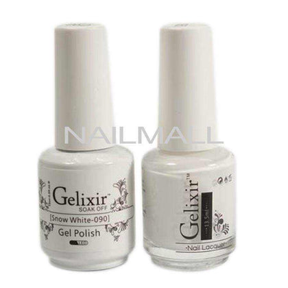 Gelixir - Matching Gel and Nail Lacquer - Snow White - #090 nailmall