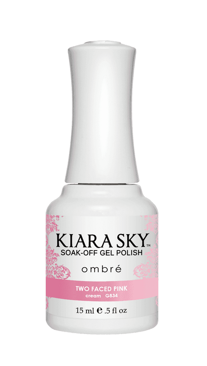 Kiara Sky Gel Polish - Ombre - G834 TWO FACED PINK nailmall