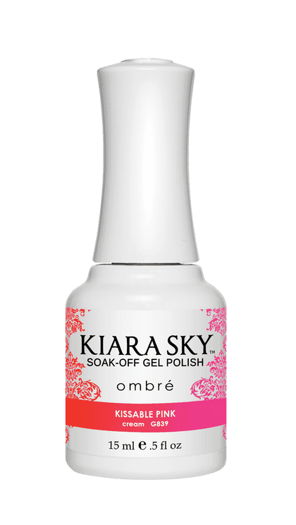 Kiara Sky Gel Polish - Ombre - G839 KISSABLE PINK nailmall