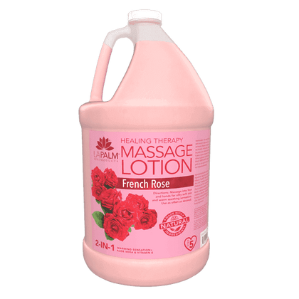 LA PALM Healing Therapy Massage Lotion - French Rose Gallon 4pc nailmall