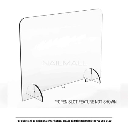 Sneeze Guard Counter Protective Shield for Salons & Businesses - 30” x 23.5” nailmall