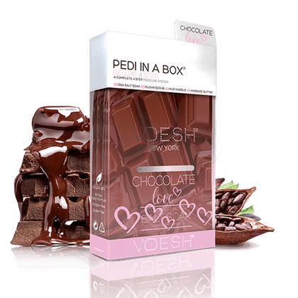 VOESH Pedi in a Box - Deluxe 4 Step Chocolate Love nailmall