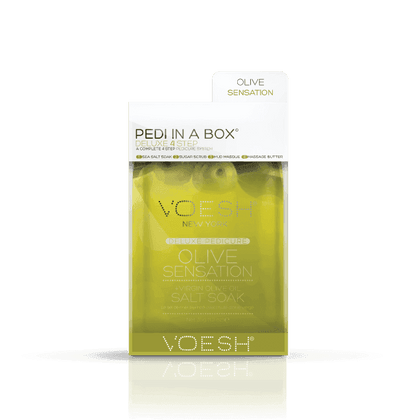 VOESH Pedi in a Box - Deluxe 4 Step Olive Sensation nailmall