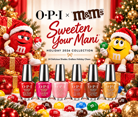 OPI x M&M’s Holiday 2026: Sweeten Your Mani Collection
