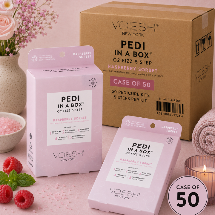 Voesh Pedi in a Box 5 Step | Disposable Spa Pedicure Kit