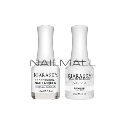 Kiara Sky	All in One	Gel Duo	Matching Gel and Nail Polish	Snow Bunny	5001