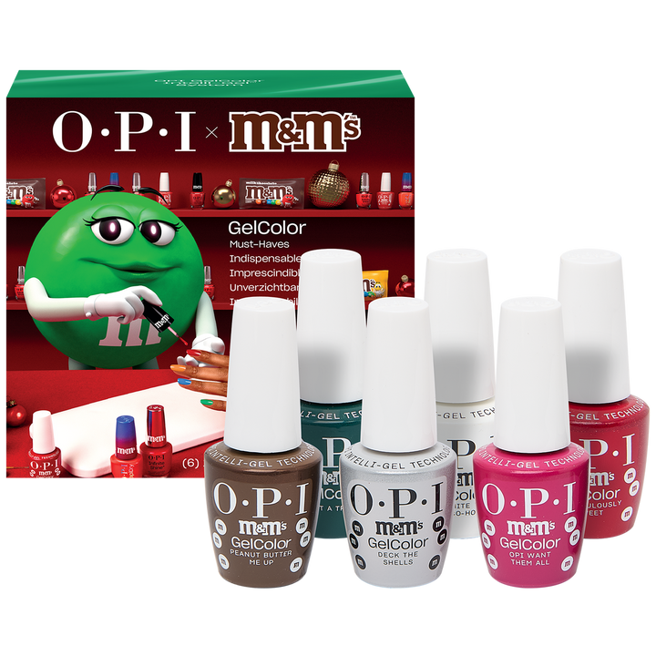 OPI x M&M's Intelli Gel Polish Sweeten Your Mani Collection | Gel Kit #2 (6 Pieces)