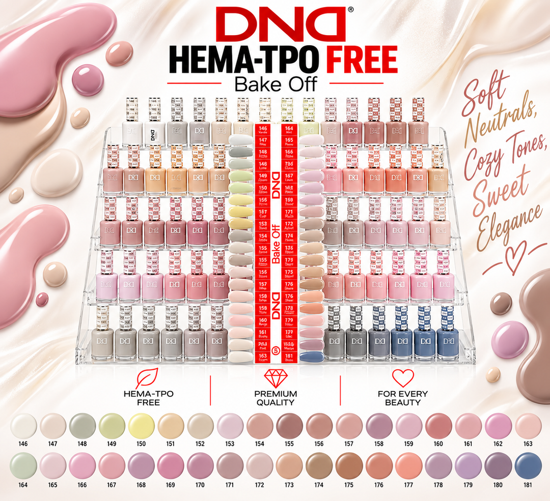 DND HEMA & TPO FREE Gel and Polish Duo Part 5 36pc Bundle - Bake Off Collection #146-181