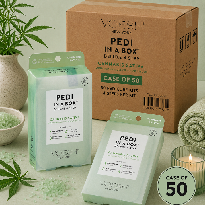 Voesh Pedi in a Box 4 Step | Disposable Spa Pedicure Kit