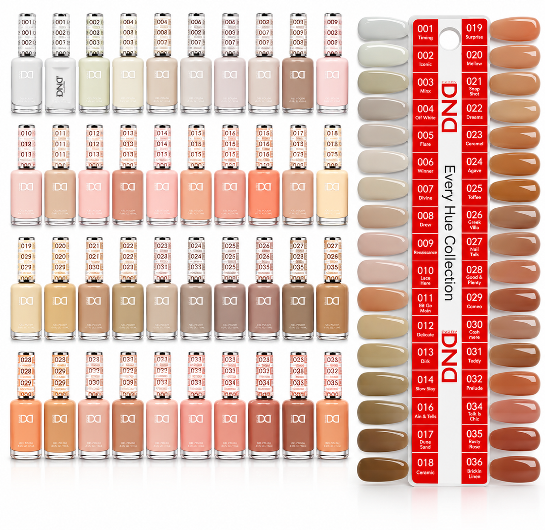 DND HEMA & TPO FREE Gel and Polish Duo Part 1 36pc Bundle - Every Hue Collection #1-36