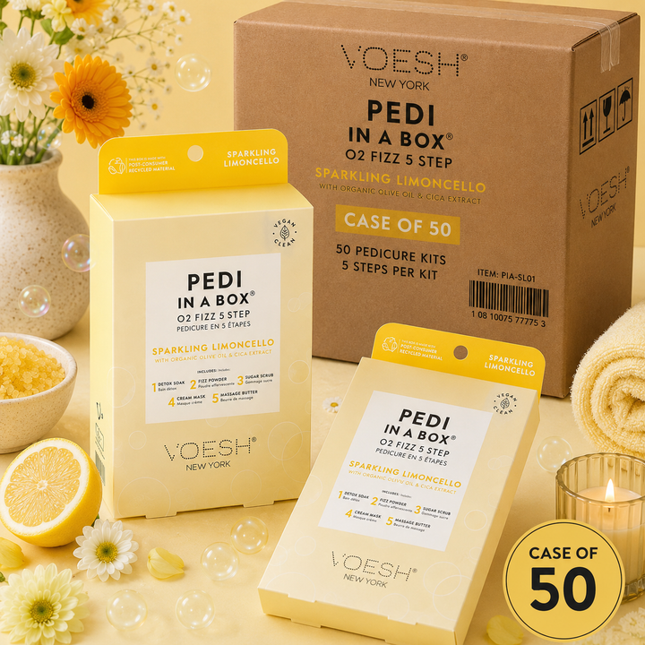 Voesh Pedi in a Box 5 Step | Disposable Spa Pedicure Kit