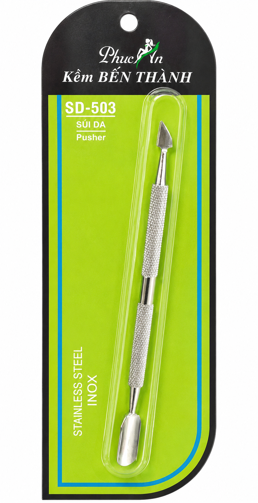 Ben Thanh Stainless Steel Cuticle Pusher – Dual-Ended Professional Tool (SD-503)