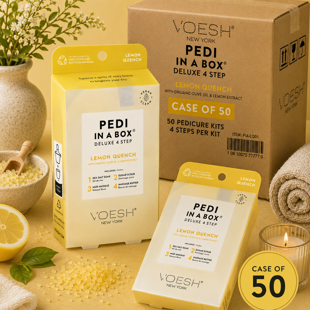 Voesh Pedi in a Box 4 Step | Disposable Spa Pedicure Kit