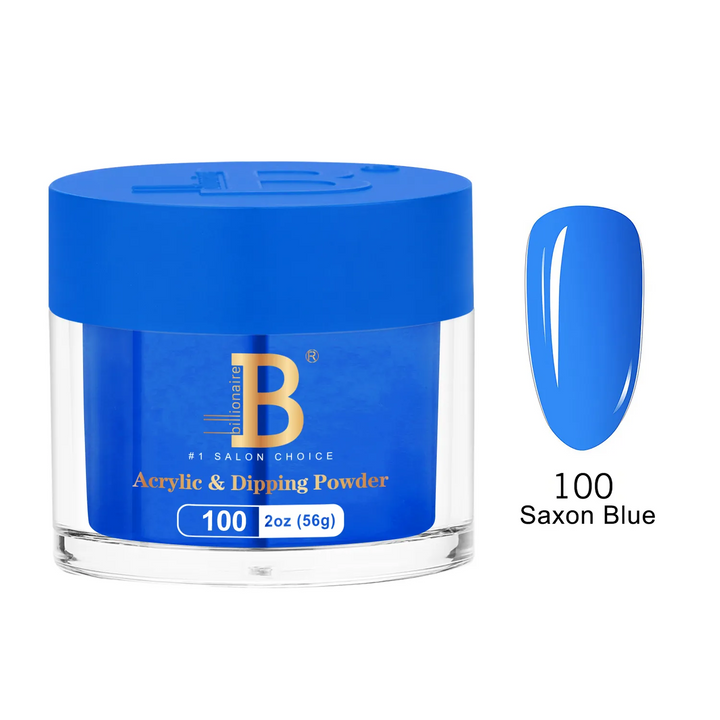 Billionaire Dip Acrylic Powder - Imperial Collection - Saxon Blue (100)