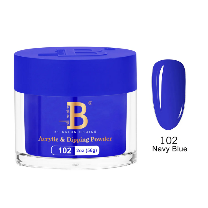 Billionaire Dip Acrylic Powder - Imperial Collection - Navy Blue (102)