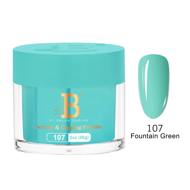 Billionaire Dip Acrylic Powder - Imperial Collection - Fountain Green (107)