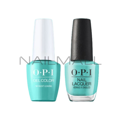 OPI	Summer 2023	Summer Makes the Rules	Gel Duo	Matching Gelcolor and Nail Polish	I'm Yacht Leaving	P011