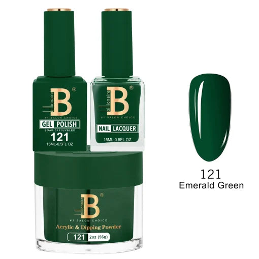 Billionaire Trio Matching Set - Imperial Collection - Emerald Green (121)