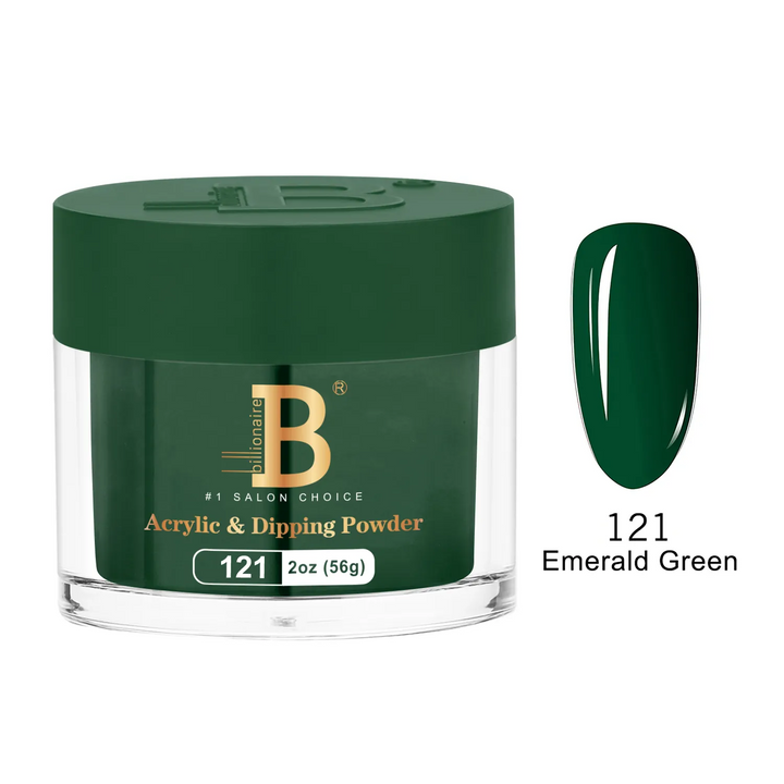 Billionaire Dip Acrylic Powder - Imperial Collection - Emerald Green (121)
