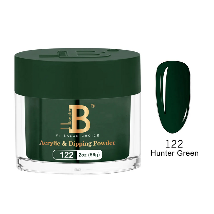 Billionaire Dip Acrylic Powder - Imperial Collection - Hunter Green (122)