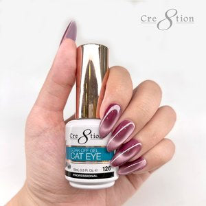 Cre8tion Cat Eye Soak Off Gel - 126