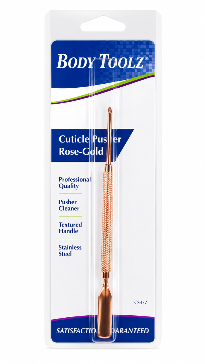 Body Toolz Rose-Gold Cuticle Pusher/Cleaner CS477