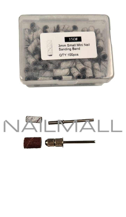 150 Grit Mini Sanding Bands 100pc BITS NOT INCLUDED nailmall
