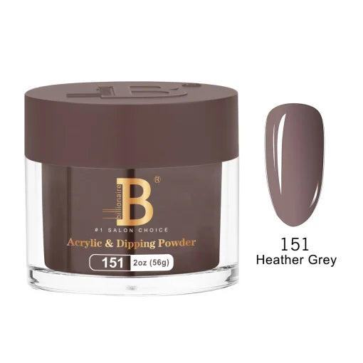 Billionaire Dip Acrylic Powder - Imperial Collection - Heather Grey (151)