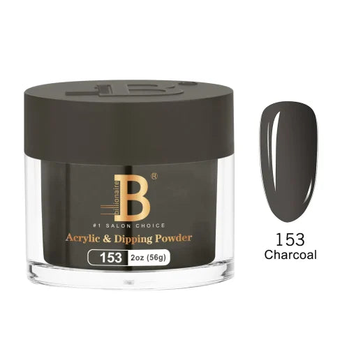 Billionaire Dip Acrylic Powder - Imperial Collection - Charcoal (153)