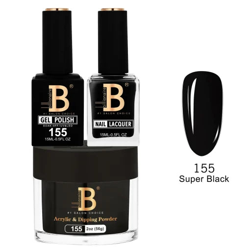 Billionaire Trio Matching Set - Imperial Collection - Super Black (155)