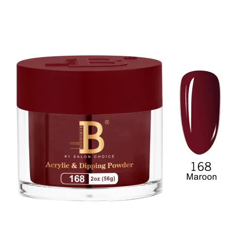 Billionaire Dip Acrylic Powder - Imperial Collection - Maroon (168)