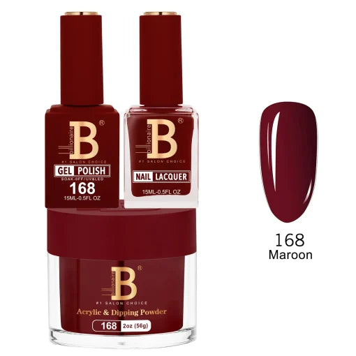 Billionaire Trio Matching Set - Imperial Collection - Maroon (168)