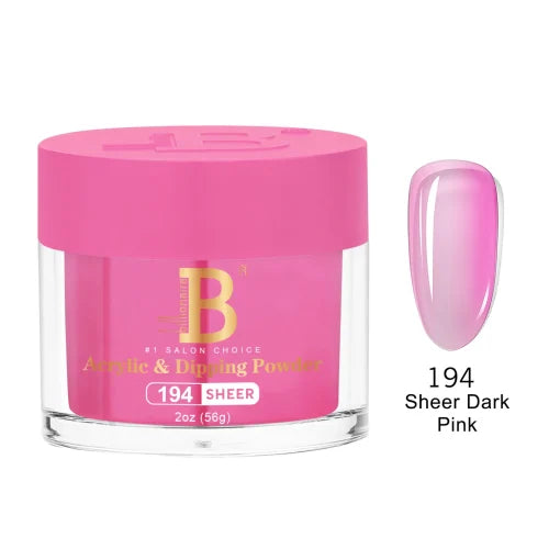 Billionaire Dip Acrylic Powder - Imperial Collection - Sheer Dark Pink (194)