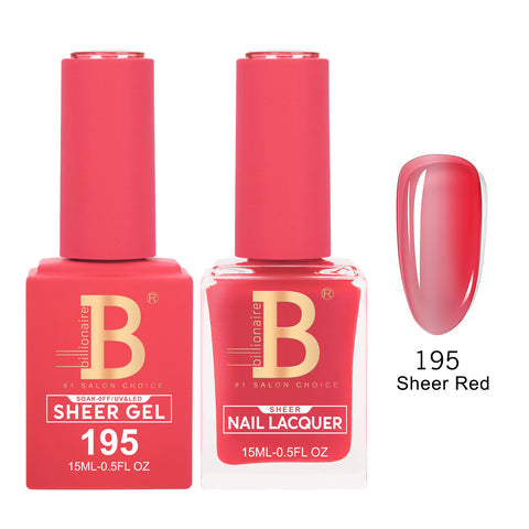 Billionaire Duo Matching Set - Imperial Collection - Sheer Red (195)
