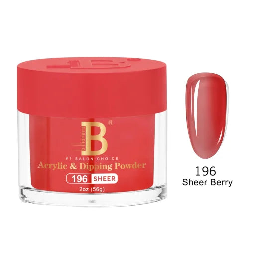Billionaire Dip Acrylic Powder - Imperial Collection - Sheer Berry (196)