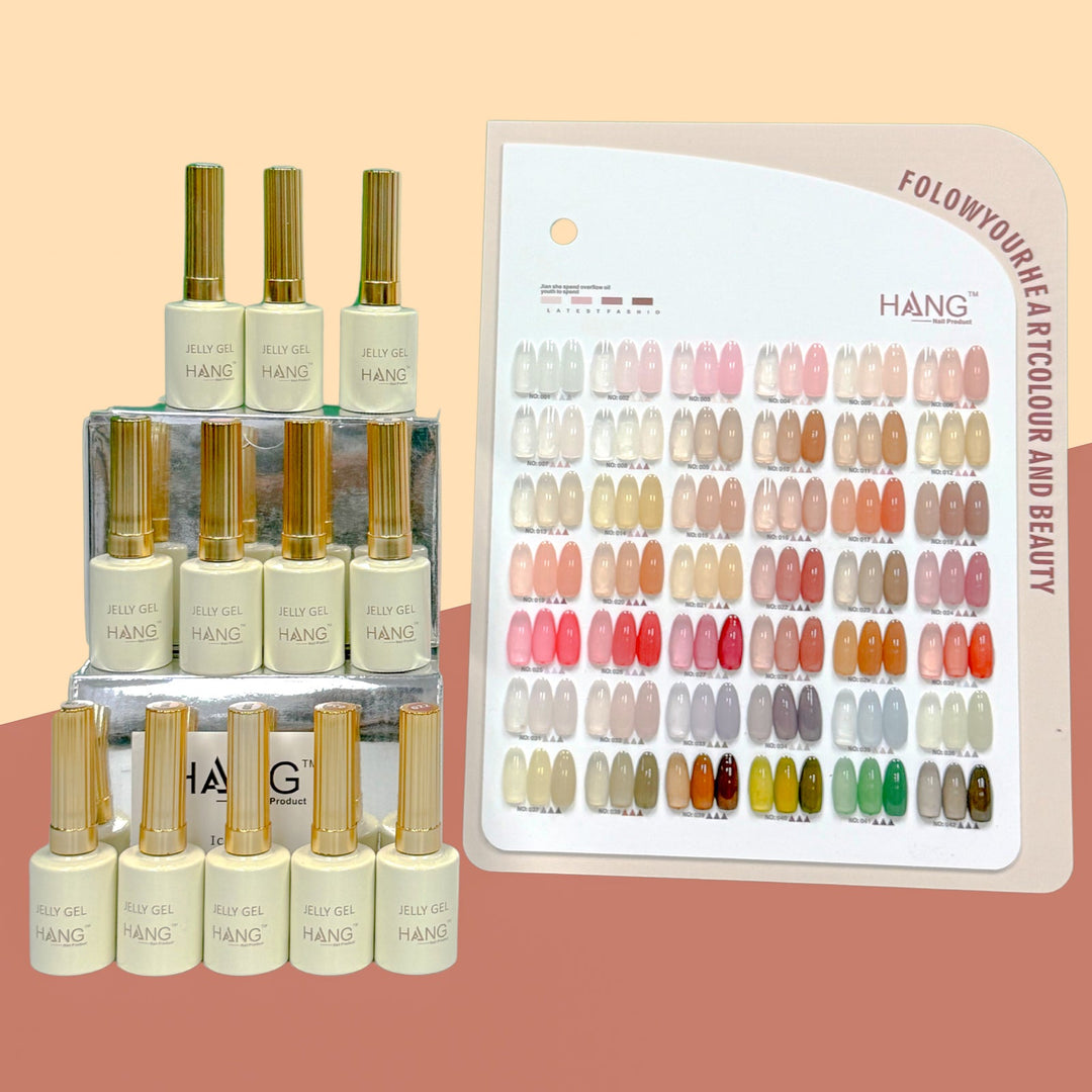 Hang Nail Products - Jelly Gel Full Collection 42 Colors & Display