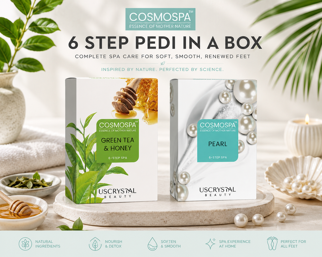 CosmoSpa Pearl 6 Step Pedicure Kit | Disposable Spa Pedicure Kit – Single or Case