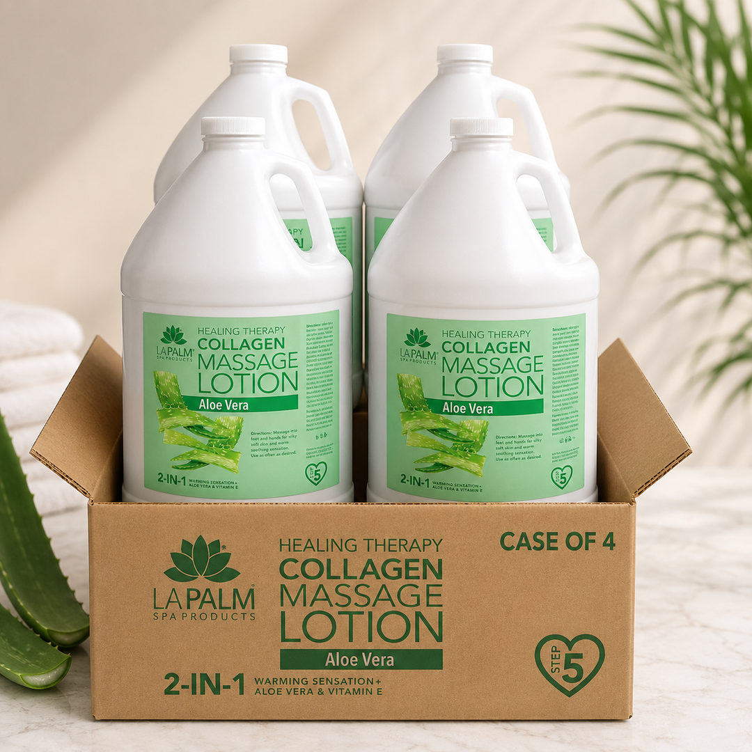 La Palm 2-in-1 Massage Lotion with Collagen | Salon & Spa Formula