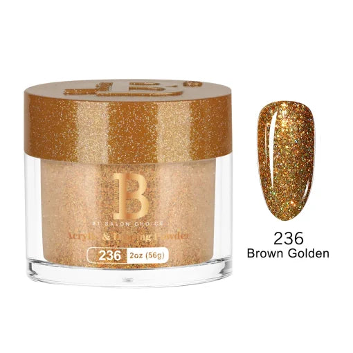 Billionaire Dip Acrylic Powder - Imperial Collection - Brown Golden (236)