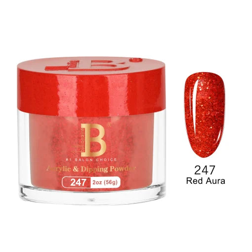 Billionaire Dip Acrylic Powder - Imperial Collection - Red Aura (247)