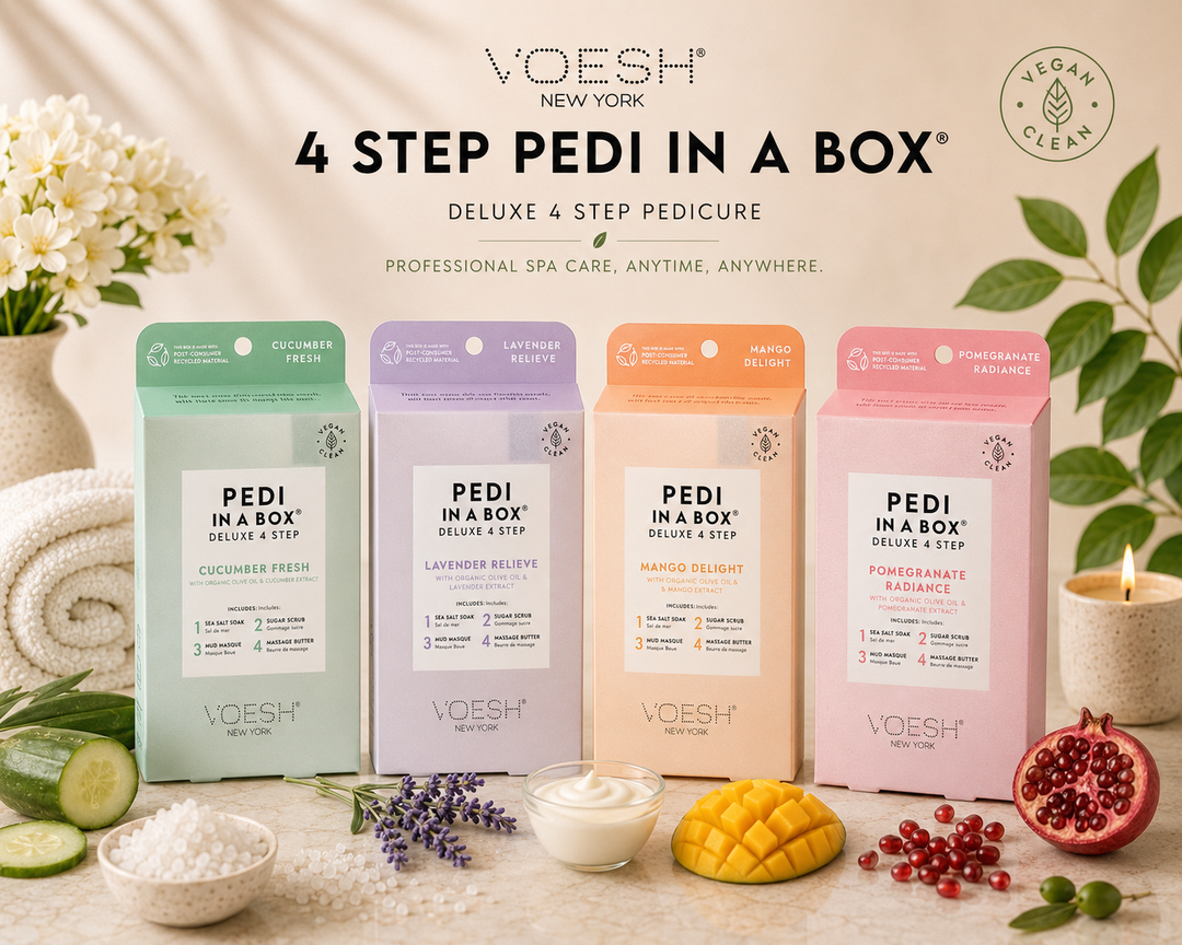 Voesh Pedi in a Box 4 Step | Disposable Spa Pedicure Kit