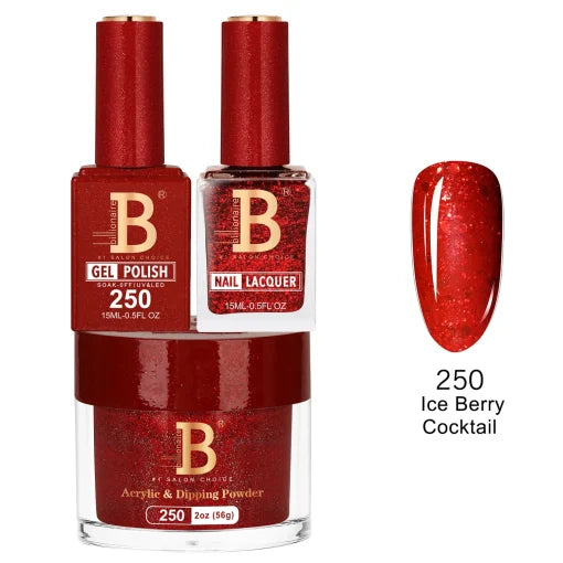 Billionaire Trio Matching Set - Imperial Collection - Ice Berry Cocktail (250)